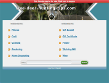 Tablet Screenshot of free-deer-hunting-tips.com